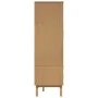 Armario OLDEN madera maciza de pino marrón 76,5x53x172 cm de vidaXL, Armarios roperos - Ref: Foro24-358594, Precio: 247,35 €,...