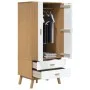 Armario OLDEN madera maciza pino blanco y marrón 76,5x53x172 cm by vidaXL, Wardrobes - Ref: Foro24-358596, Price: 251,45 €, D...