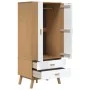 Armario OLDEN madera maciza pino blanco y marrón 76,5x53x172 cm by vidaXL, Wardrobes - Ref: Foro24-358596, Price: 251,45 €, D...