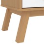 Schrank OLDEN aus massivem Kiefernholz in Weiß und Braun 76,5x53x172 cm von vidaXL, Kleiderschränke - Ref: Foro24-358596, Pre...