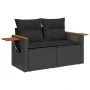 Set de sofás de jardín 8 piezas y cojines ratán sintético negro by vidaXL, Garden sets - Ref: Foro24-3227112, Price: 597,81 €...