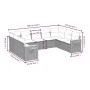 Set de sofás de jardín 8 piezas y cojines ratán sintético negro by vidaXL, Garden sets - Ref: Foro24-3227112, Price: 597,81 €...