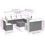 Set de sofás de jardín 8 piezas y cojines ratán sintético negro by vidaXL, Garden sets - Ref: Foro24-3260250, Price: 579,76 €...
