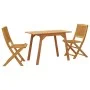 3-teiliges Massivholz-Gartenspeiseset aus Akazienholz von vidaXL, Gartensets - Ref: Foro24-366373, Preis: 123,77 €, Rabatt: %