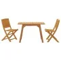 3-teiliges Massivholz-Gartenspeiseset aus Akazienholz von vidaXL, Gartensets - Ref: Foro24-366373, Preis: 123,77 €, Rabatt: %