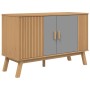 Sideboard OLDEN aus massiver Kiefer in Grau und Braun 114x43x73,5 cm von vidaXL, Sideboards - Ref: Foro24-358610, Preis: 153,...