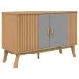 Sideboard OLDEN aus massiver Kiefer in Grau und Braun 114x43x73,5 cm von vidaXL, Sideboards - Ref: Foro24-358610, Preis: 151,...