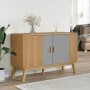 Aparador OLDEN madera maciza pino gris y marrón 114x43x73,5 cm de vidaXL, Aparadores - Ref: Foro24-358610, Precio: 151,31 €, ...