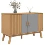 Sideboard OLDEN aus massiver Kiefer in Grau und Braun 114x43x73,5 cm von vidaXL, Sideboards - Ref: Foro24-358610, Preis: 151,...