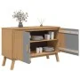 Sideboard OLDEN aus massiver Kiefer in Grau und Braun 114x43x73,5 cm von vidaXL, Sideboards - Ref: Foro24-358610, Preis: 151,...