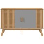 Sideboard OLDEN aus massiver Kiefer in Grau und Braun 114x43x73,5 cm von vidaXL, Sideboards - Ref: Foro24-358610, Preis: 153,...