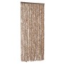 Cortina antimoscas chenilla beige y marrón oscuro 100x220 cm by vidaXL, Mosquito nets for windows - Ref: Foro24-377323, Price...