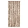 Cortina antimoscas chenilla beige y marrón oscuro 100x220 cm de vidaXL, Mosquiteras para ventanas - Ref: Foro24-377323, Preci...