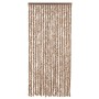 Cortina antimoscas chenilla beige y marrón oscuro 100x220 cm by vidaXL, Mosquito nets for windows - Ref: Foro24-377323, Price...