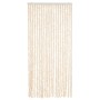 Cortina antimoscas chenilla beige y blanco 90x220 cm