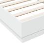 Bettgestell aus weißem Ingenieurholz 90x190 cm von vidaXL, Betten und Lattenroste - Ref: Foro24-839630, Preis: 67,37 €, Rabat...