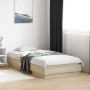 Estructura de cama madera de ingeniería roble Sonoma 90x190 cm de vidaXL, Camas y somieres - Ref: Foro24-839632, Precio: 65,2...