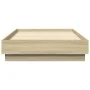 Engineered wood bed frame in Sonoma oak, 90x190 cm. by vidaXL, Beds and slatted bases - Ref: Foro24-839632, Price: 72,25 €, D...