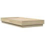 Estructura de cama madera de ingeniería roble Sonoma 90x190 cm de vidaXL, Camas y somieres - Ref: Foro24-839632, Precio: 65,2...