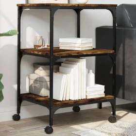 Druckerständer 3 Ebenen Eichenholz geräuchert 50x41x75 cm von vidaXL, Drucker unterstützt - Ref: Foro24-842288, Preis: 46,42 ...