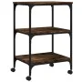 Druckerständer 3 Ebenen Eichenholz geräuchert 50x41x75 cm von vidaXL, Drucker unterstützt - Ref: Foro24-842288, Preis: 46,42 ...