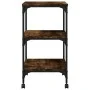 Druckerständer 3 Ebenen Eichenholz geräuchert 50x41x75 cm von vidaXL, Drucker unterstützt - Ref: Foro24-842288, Preis: 46,42 ...