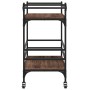Carrito de cocina madera ingeniería marrón roble 82x40x78,5 cm by vidaXL, Kitchen and dining carts - Ref: Foro24-842365, Pric...