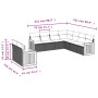 Set de sofás de jardín 8 piezas y cojines ratán sintético negro by vidaXL, Garden sets - Ref: Foro24-3260180, Price: 586,15 €...