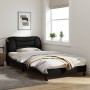 Estructura de cama con cabecero de tela negro 100x200 cm de vidaXL, Camas y somieres - Ref: Foro24-3207753, Precio: 156,61 €
