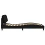 Estructura de cama con cabecero de tela negro 100x200 cm de vidaXL, Camas y somieres - Ref: Foro24-3207753, Precio: 162,15 €,...
