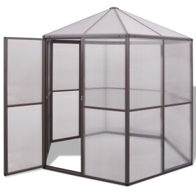 Aluminum greenhouse 240x211x232 cm by vidaXL, Greenhouses - Ref: Foro24-48836, Price: 680,32 €, Discount: %