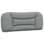 Bed frame with light gray fabric headboard 100x200 cm by vidaXL, Beds and slatted bases - Ref: Foro24-3207751, Price: 145,22 ...