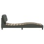 Bed frame with dark gray fabric headboard 90x200 cm by vidaXL, Beds and slatted bases - Ref: Foro24-3207745, Price: 153,97 €,...