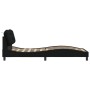 Estructura de cama con cabecero de tela negro 90x190 cm de vidaXL, Camas y somieres - Ref: Foro24-3207739, Precio: 161,33 €, ...