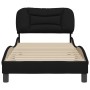 Estructura de cama con cabecero de tela negro 80x200 cm de vidaXL, Camas y somieres - Ref: Foro24-3207732, Precio: 136,09 €, ...