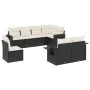 Set de sofás de jardín 8 piezas y cojines ratán sintético negro by vidaXL, Garden sets - Ref: Foro24-3252773, Price: 527,90 €...