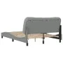 Estructura de cama con cabecero de tela gris claro 120x200 cm de vidaXL, Camas y somieres - Ref: Foro24-3207758, Precio: 179,...