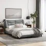 Bed frame with light gray fabric headboard 140x200 cm by vidaXL, Beds and slatted bases - Ref: Foro24-3207772, Price: 223,06 ...