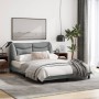 Bettgestell mit hellgrauem Stoffkopfteil 140x200 cm von vidaXL, Betten und Lattenroste - Ref: Foro24-3207772, Preis: 227,63 €...