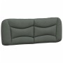 Bed frame with dark gray fabric headboard 180x200 cm by vidaXL, Beds and slatted bases - Ref: Foro24-3207787, Price: 261,03 €...