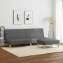 Zweiplätziges Schlafsofa mit dunkelgrauem Hocker. von vidaXL, Sofas - Ref: Foro24-3216225, Preis: 292,40 €, Rabatt: %