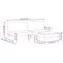 Zweiplätziges Schlafsofa mit dunkelgrauem Hocker. von vidaXL, Sofas - Ref: Foro24-3216225, Preis: 292,40 €, Rabatt: %