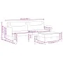 Zweiplätziges Schlafsofa mit dunkelgrauem Hocker. von vidaXL, Sofas - Ref: Foro24-3216244, Preis: 320,14 €, Rabatt: %