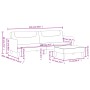 Zweiplätziges Schlafsofa mit dunkelgrauem Hocker. von vidaXL, Sofas - Ref: Foro24-3216244, Preis: 325,42 €, Rabatt: %