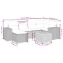 7-teiliges Gartensofa-Set mit grauen PE-Rattan-Kissen. von vidaXL, Gartensets - Ref: Foro24-3265176, Preis: 426,91 €, Rabatt: %