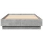 Bettgestell aus grauem Beton-Design-Holz 90x200cm von vidaXL, Betten und Lattenroste - Ref: Foro24-839605, Preis: 94,78 €, Ra...