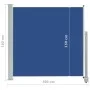 Toldo lateral retráctil de jardín azul 160x300 cm de vidaXL, Sombrillas - Ref: Foro24-48350, Precio: 68,23 €, Descuento: %