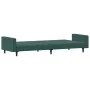 Sofá cama de 2 plazas con taburete terciopelo verde oscuro by vidaXL, Sofas - Ref: Foro24-3216238, Price: 322,67 €, Discount: %