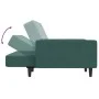 Sofá cama de 2 plazas con taburete terciopelo verde oscuro by vidaXL, Sofas - Ref: Foro24-3216238, Price: 322,67 €, Discount: %