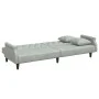 Sofá cama 2 plazas con almohadas taburete terciopelo gris claro by vidaXL, Sofas - Ref: Foro24-3216219, Price: 328,33 €, Disc...